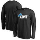 Detroit Lions NFL Pro Line by Fanatics Branded Youth Team Lockup Long Sleeve T-Shirt - Black