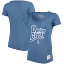 Kentucky Derby Original Retro Brand Women's Derby Girl Vintage V-Neck T-Shirt - Blue