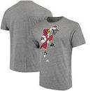 Louisville Cardinals adidas Vintage Dunking Cardinal Mascot Logo Tri-Blend T-Shirt - Charcoal