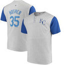 Eric Hosmer Kansas City Royals Majestic Big & Tall From the Stretch Pinstripe Player T-Shirt - Gray