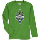 Seattle Sounders FC adidas Youth Logo Long Sleeve T-Shirt - Rave Green
