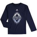 Vancouver Whitecaps FC adidas Youth Logo Long Sleeve T-Shirt - Navy