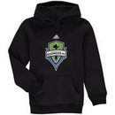 Seattle Sounders FC adidas Youth Primary Logo Team Pullover Hoodie - Black