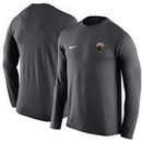 Montana Grizzlies Nike Coaches Long Sleeve Performance T-Shirt - Anthracite