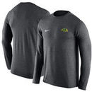 NDSU Bison Nike Coaches Long Sleeve Performance T-Shirt - Anthracite