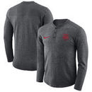 Georgia Bulldogs Nike Henley Long Sleeve T-Shirt - Heathered Charcoal