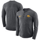 Iowa Hawkeyes Nike Henley Long Sleeve T-Shirt - Charcoal