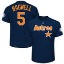 Jeff Bagwell Houston Astros Majestic 2017 Hall of Fame Sleeve Patch Name & Number T-Shirt - Navy