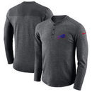 Buffalo Bills Nike Seasonal Henley Long Sleeve T-Shirt - Charcoal