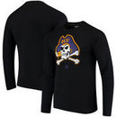 East Carolina Pirates adidas Logo Ultimate Performance Long Sleeve T-Shirt - Black