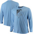 Rhode Island Rams adidas Logo Ultimate Performance Long Sleeve T-Shirt - Light Blue