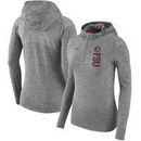 Florida State Seminoles Nike Women's Dry Element Performance Quarter-Zip Pullover Hoodie - Heathered Charcoal