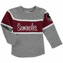 Florida State Seminoles Girls Toddler Crew Sweatshirt - Charcoal