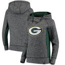 Green Bay Packers NFL Pro Line by Fanatics Branded Women's Static Pullover Hoodie - Heathered Black/Green