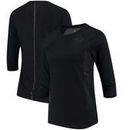 New England Patriots Nike Women's Performance Black Pack 3/4 Sleeve Raglan T-Shirt – Black