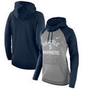 Seattle Mariners Nike Women's All-Time Therma Performance Pullover Hoodie - Dark Gray