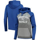 Kansas City Royals Nike Women's All-Time Therma Performance Pullover Hoodie - Dark Gray