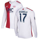 Juan Agudelo New England Revolution adidas 2017 Secondary Authentic Long Sleeve Jersey - Red/White