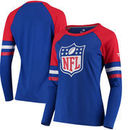 NFL Shield NFL Pro Line by Fanatics Branded Women's Iconic Long Sleeve T-Shirt - Royal/Red
