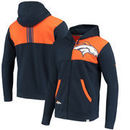 Denver Broncos NFL Pro Line by Fanatics Branded Iconic Bold Full-Zip Hoodie – Navy/Orange