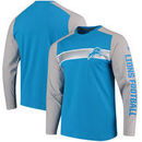 Detroit Lions NFL Pro Line by Fanatics Branded Iconic Long Sleeve T-Shirt – Blue/Heathered Gray