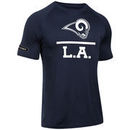 Los Angeles Rams Under Armour Combine Authentic Lockup Tech T-Shirt - Navy