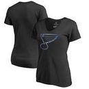 St. Louis Blues Fanatics Branded Women's Plus Sizes Pond Hockey T-Shirt - Black