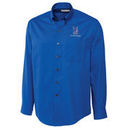 Air Force Falcons Cutter & Buck Big & Tall Epic Easy Care Fine Twill Long Sleeve Button-Down Shirt - Blue