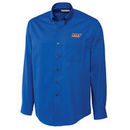 UTEP Miners Cutter & Buck Big & Tall Epic Easy Care Fine Twill Long Sleeve Button-Down Shirt - Blue