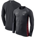 Miami Heat Nike Holiday HyperElite Dry Shooter Statement Edition Long Sleeve T-Shirt - Black