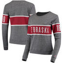 Nebraska Cornhuskers League Women's Intramural Long Sleeve Tri-Blend T-Shirt - Heathered Gray