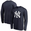 New York Yankees Fanatics Branded Primary Logo Long Sleeve T-Shirt - Navy