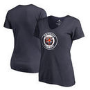 Detroit Tigers Fanatics Branded Women's Cooperstown Collection Huntington V-Neck T-Shirt - Navy