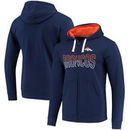 Denver Broncos NFL Pro Line by Fanatics Branded Iconic Fleece Full-Zip Hoodie - Navy