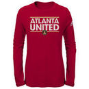 Atlanta United FC adidas Girls Youth Dassler Pattern Long Sleeve T-Shirt - Red