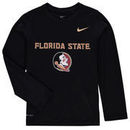 Florida State Seminoles Nike Youth Legend Logo Long Sleeve Performance T-Shirt - Heathered Black