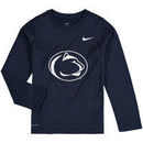 Penn State Nittany Lions Nike Youth Legend Logo Long Sleeve Performance T-Shirt - Heathered Navy