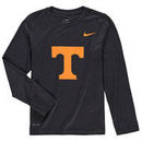 Tennessee Volunteers Nike Youth Legend Logo Long Sleeve Performance T-Shirt - Heathered Gray