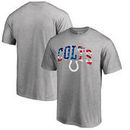 Indianapolis Colts Pro Line by Fanatics Branded Big & Tall Banner Wave T-Shirt - Heathered Gray