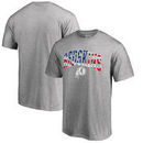 Washington Redskins Pro Line by Fanatics Branded Big & Tall Banner Wave T-Shirt - Heathered Gray