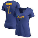 St. Louis Blues Fanatics Branded Women's Number 1 Mom T-Shirt - Royal