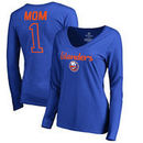 New York Islanders Fanatics Branded Women's Number 1 Mom Long Sleeve T-Shirt - Royal
