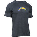 Los Angeles Chargers Under Armour Combine Authentic Jacquard Tech T-Shirt - Charcoal