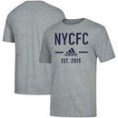 New York City FC adidas Simply Put Tri-Blend T-Shirt - Gray