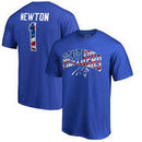 Cam Newton Carolina Panthers NFL Pro Line by Fanatics Branded Banner Wave Name & Number T-Shirt - Royal