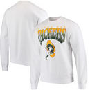 Green Bay Packers Mitchell & Ness Rushing Line Pullover Sweatshirt - White
