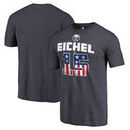 Jack Eichel Buffalo Sabres Fanatics Branded Spangled Tri-Blend T-Shirt - Navy