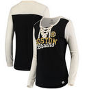Boston Bruins Fanatics Branded Women's True Classics Lace-Up Long Sleeve T-Shirt – Black/White