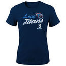 Marcus Mariota Tennessee Titans Girls Preschool Glitter Live Love Team Player Name & Number T-Shirt - Navy