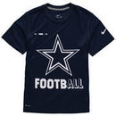 Dallas Cowboys Nike Youth Legend Football Performance T-Shirt - Navy